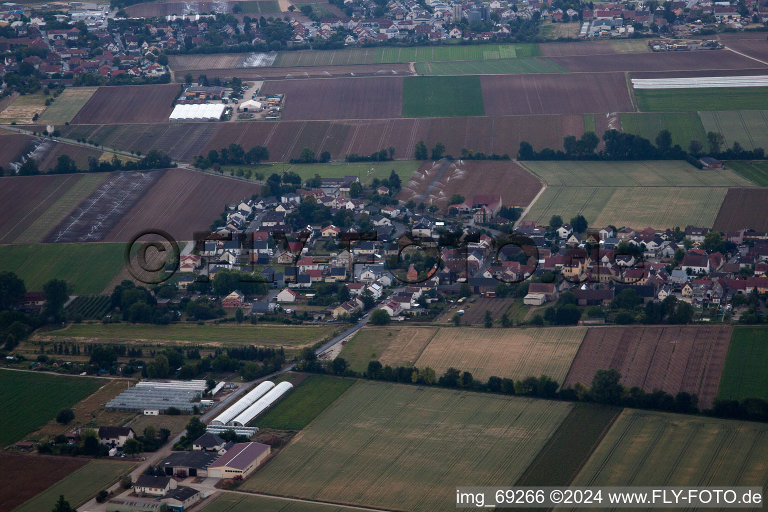 Rödersheim-Gronau dans le département Rhénanie-Palatinat, Allemagne vue d'en haut