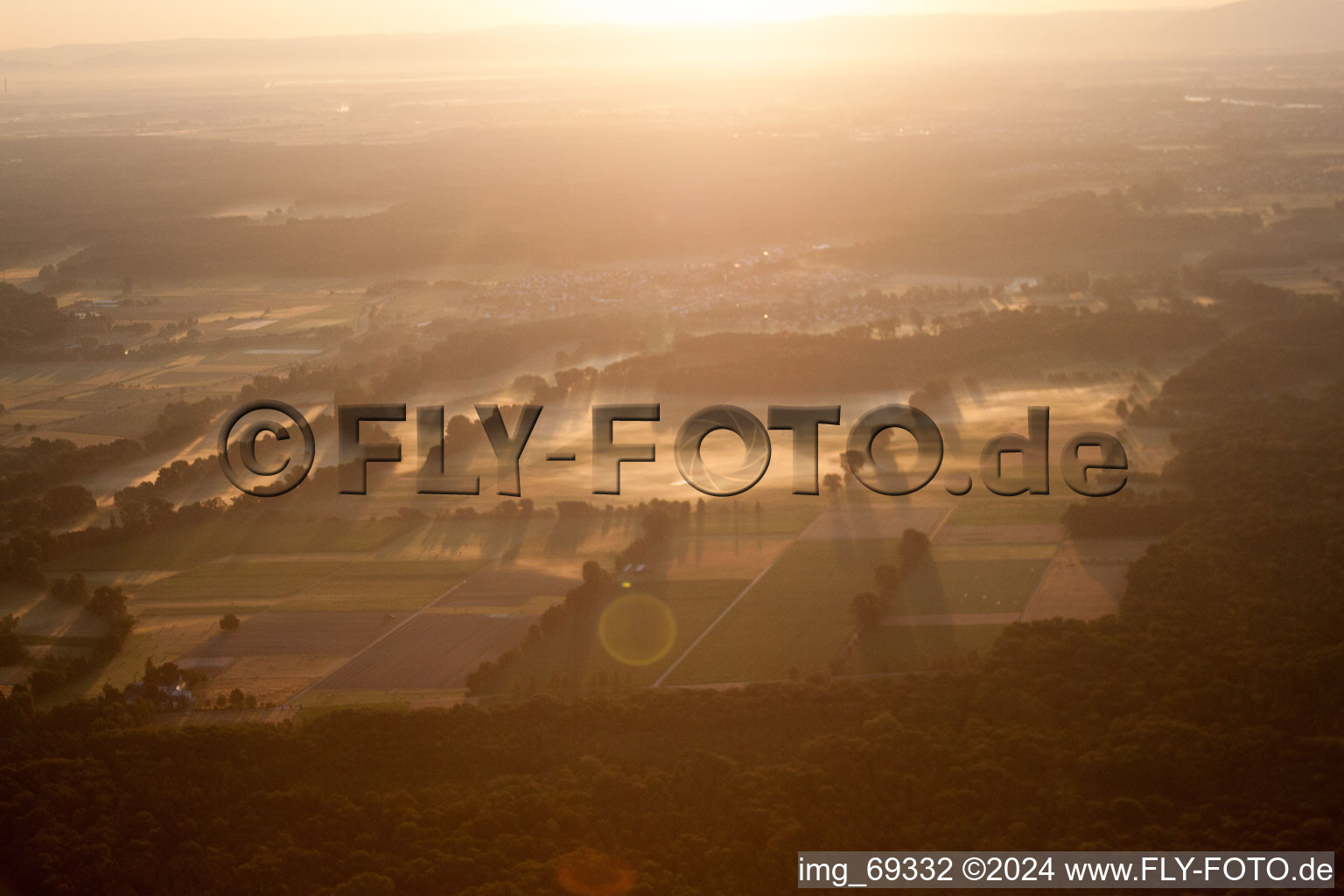 Image drone de Gommersheim dans le département Rhénanie-Palatinat, Allemagne