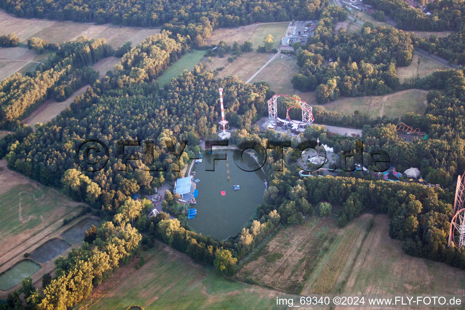 Photographie aérienne de Parc de vacances à Haßloch dans le département Rhénanie-Palatinat, Allemagne