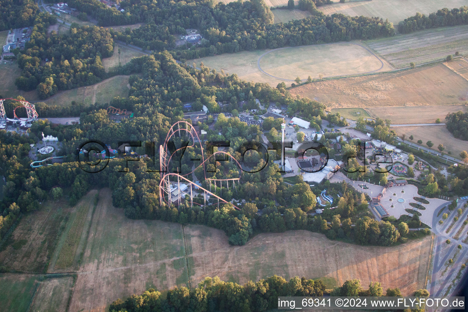 Vue oblique de Parc de vacances à Haßloch dans le département Rhénanie-Palatinat, Allemagne