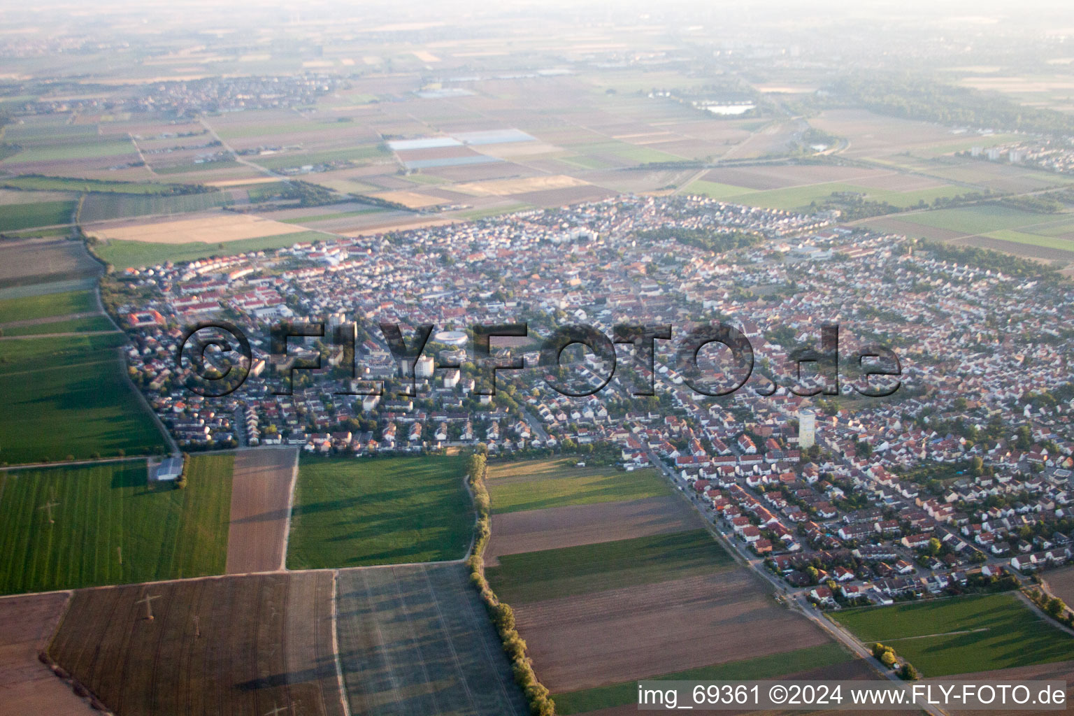 Image drone de Mutterstadt dans le département Rhénanie-Palatinat, Allemagne