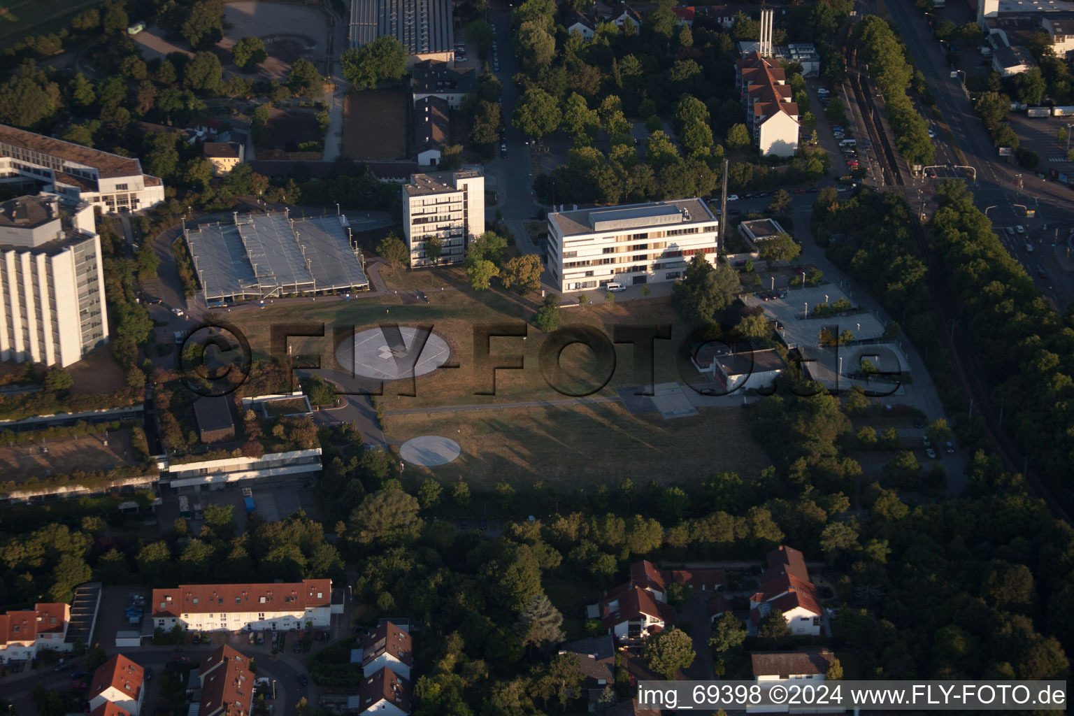 Vue aérienne de Quartier Oggersheim in Ludwigshafen am Rhein dans le département Rhénanie-Palatinat, Allemagne