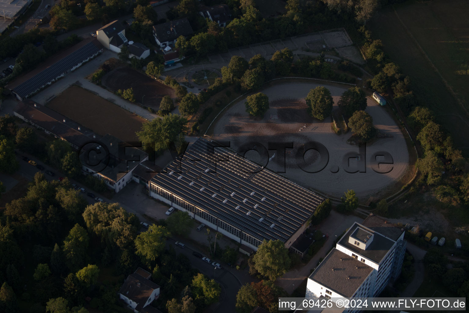 Vue aérienne de Quartier Oggersheim in Ludwigshafen am Rhein dans le département Rhénanie-Palatinat, Allemagne