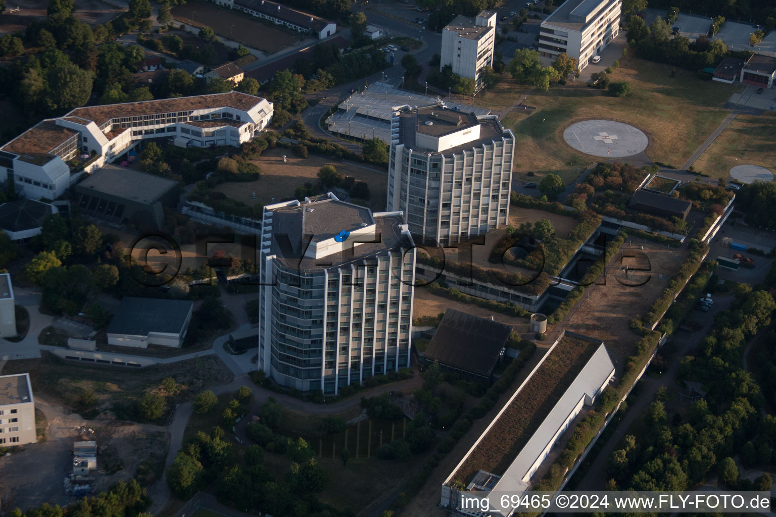 Vue oblique de Quartier Oggersheim in Ludwigshafen am Rhein dans le département Rhénanie-Palatinat, Allemagne