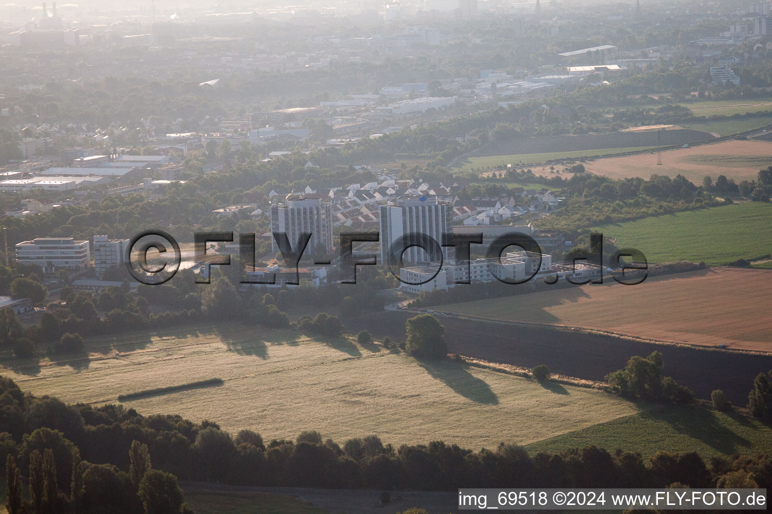 Image drone de Quartier Oggersheim in Ludwigshafen am Rhein dans le département Rhénanie-Palatinat, Allemagne