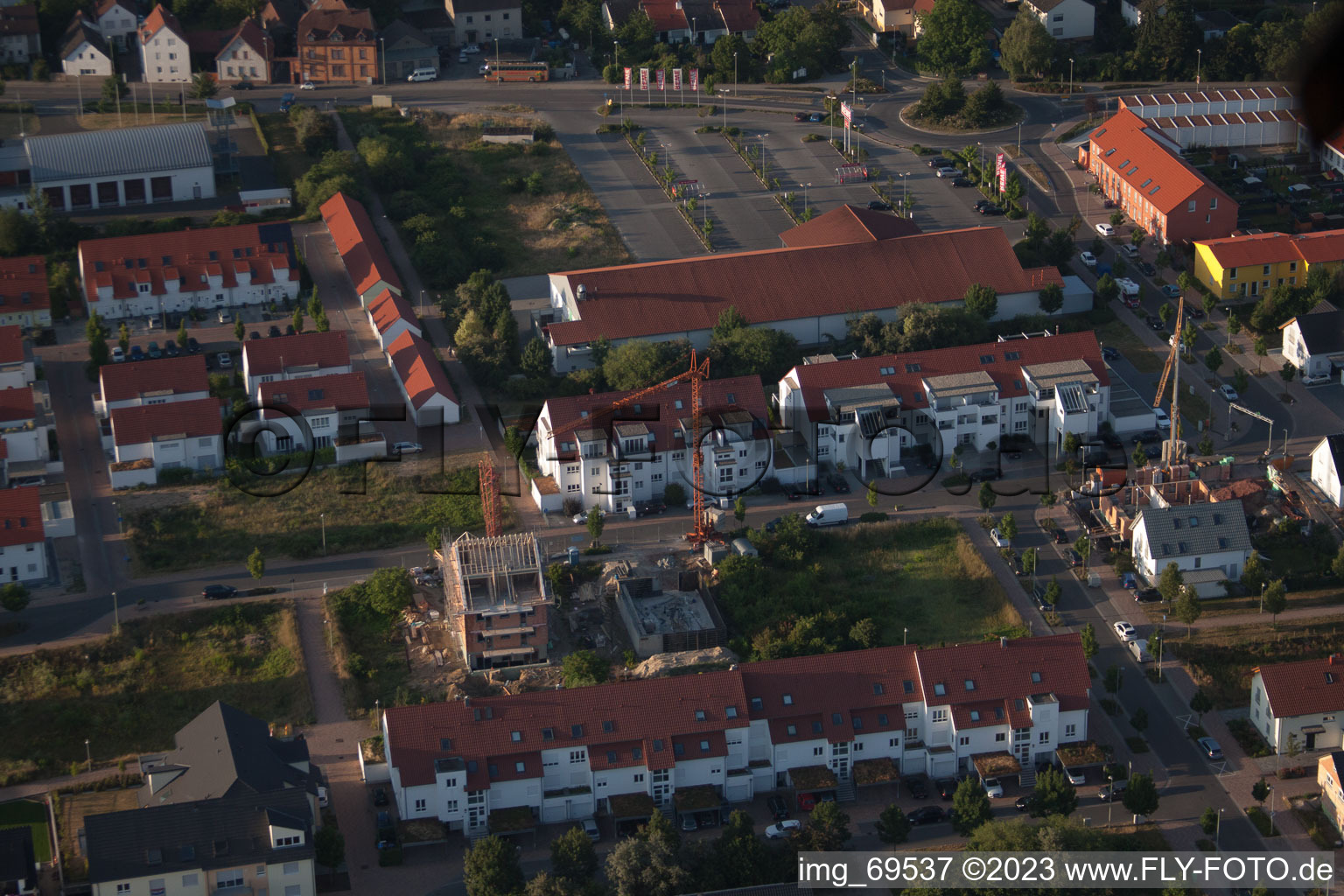 Image drone de Mutterstadt dans le département Rhénanie-Palatinat, Allemagne