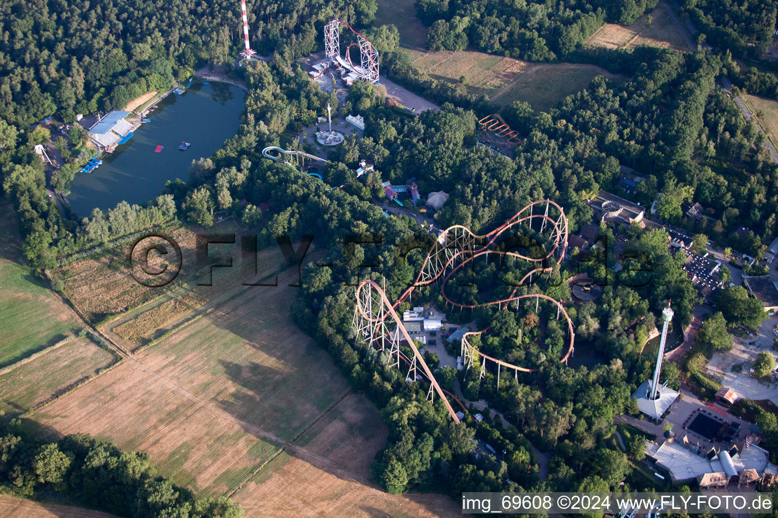 Photographie aérienne de Parc de vacances à Haßloch dans le département Rhénanie-Palatinat, Allemagne