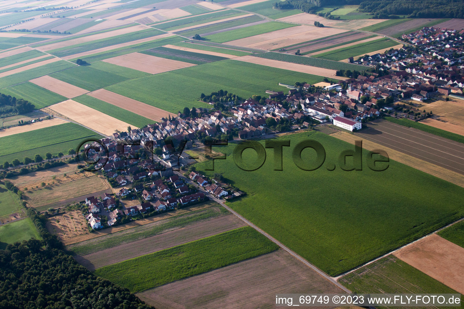 Vue d'oiseau de Quartier Hayna in Herxheim bei Landau dans le département Rhénanie-Palatinat, Allemagne