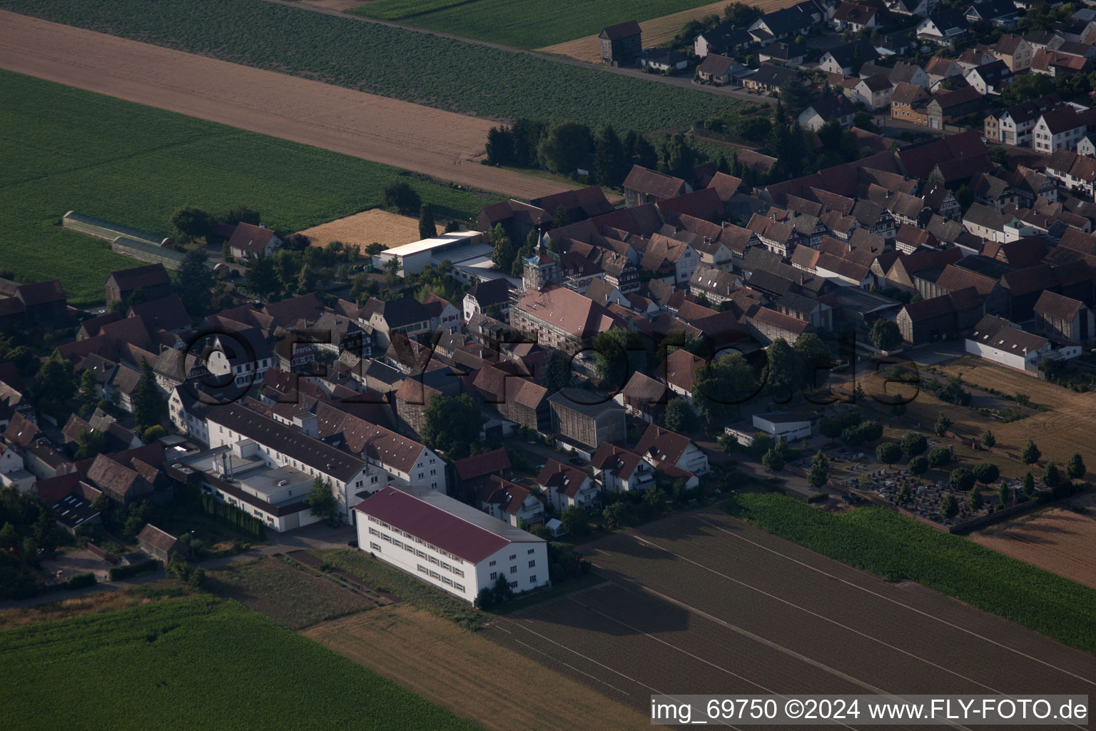 Quartier Hayna in Herxheim bei Landau dans le département Rhénanie-Palatinat, Allemagne vue du ciel