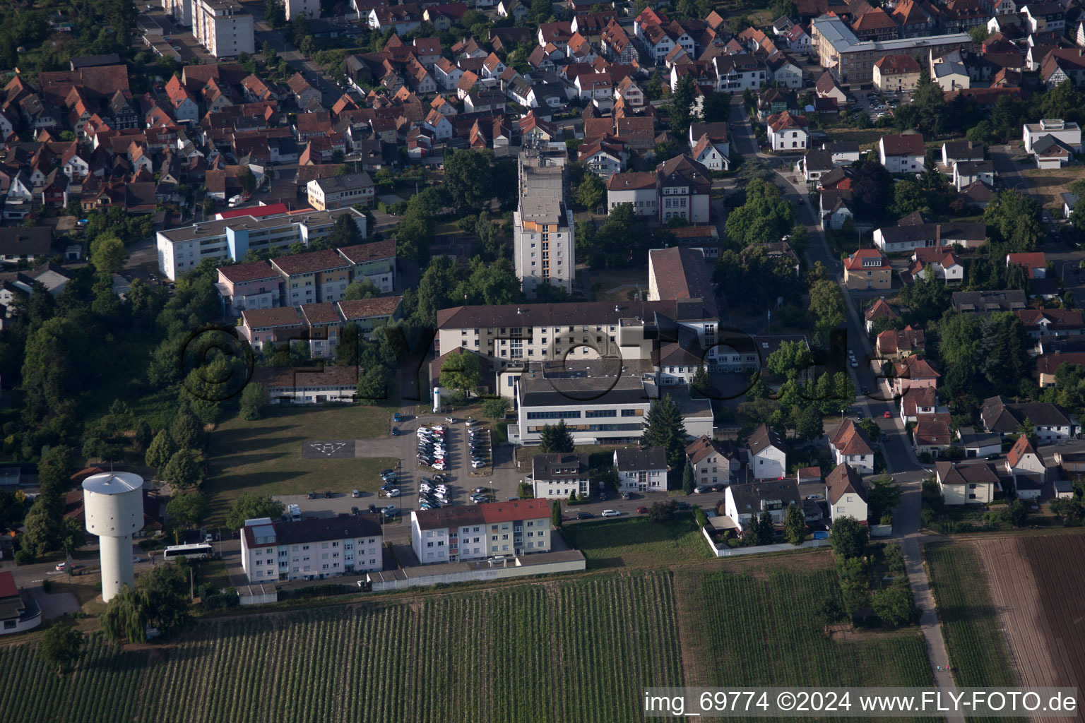 Vue aérienne de Clinique Asclépios à Kandel dans le département Rhénanie-Palatinat, Allemagne