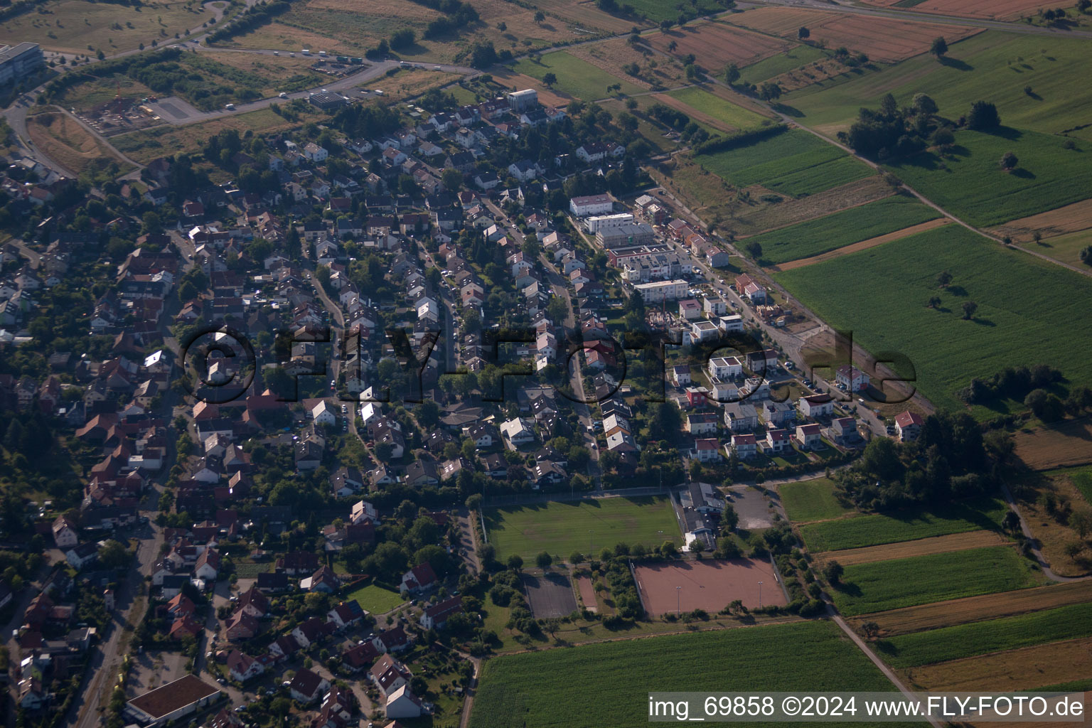 Quartier Palmbach in Karlsruhe dans le département Bade-Wurtemberg, Allemagne vue du ciel