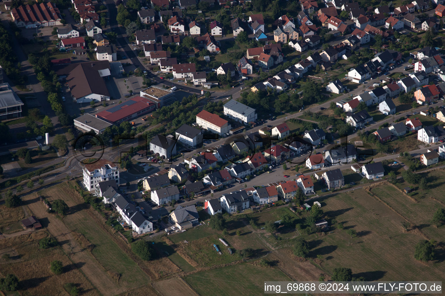 Quartier Palmbach in Karlsruhe dans le département Bade-Wurtemberg, Allemagne d'un drone