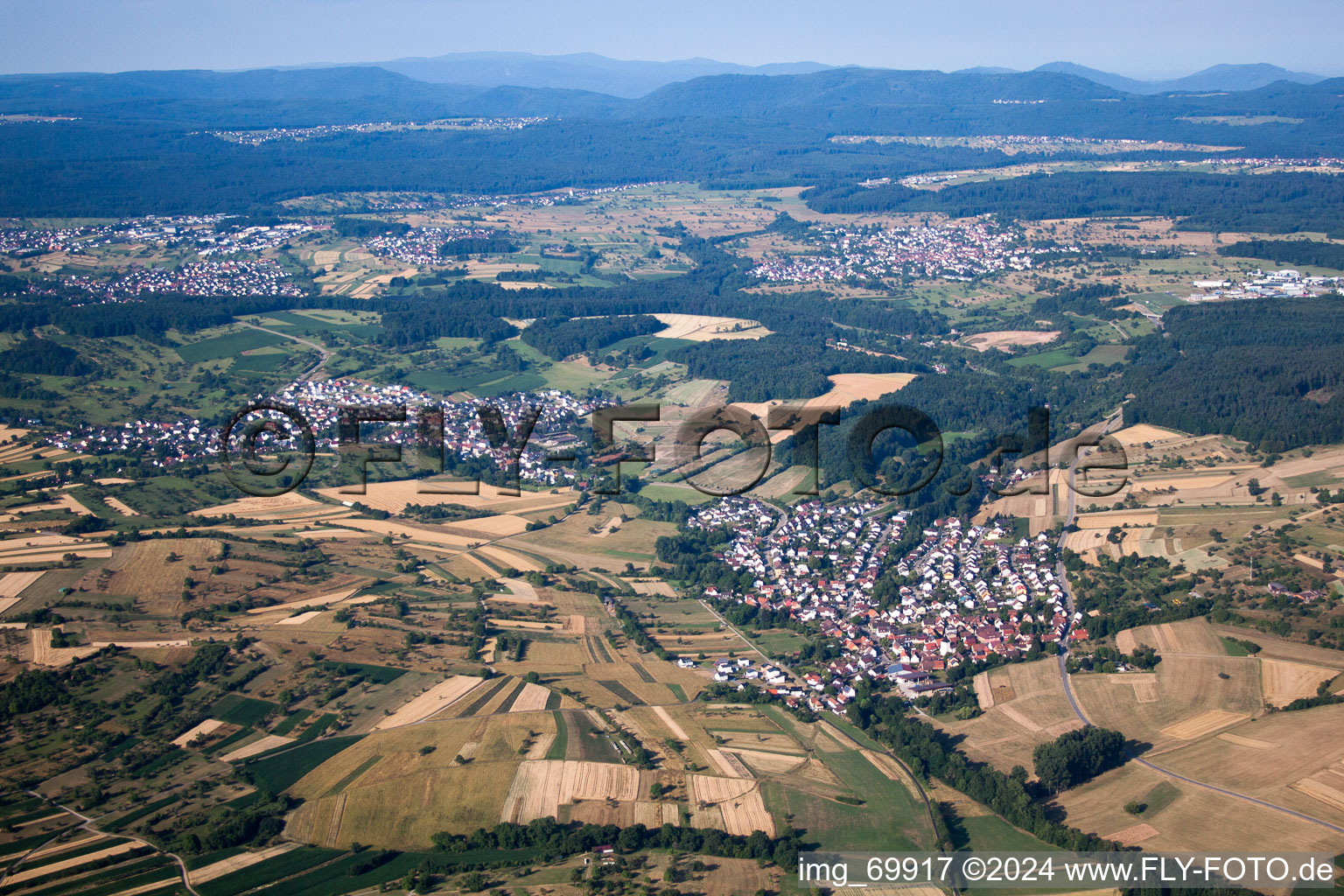 Quartier Weiler in Keltern dans le département Bade-Wurtemberg, Allemagne hors des airs