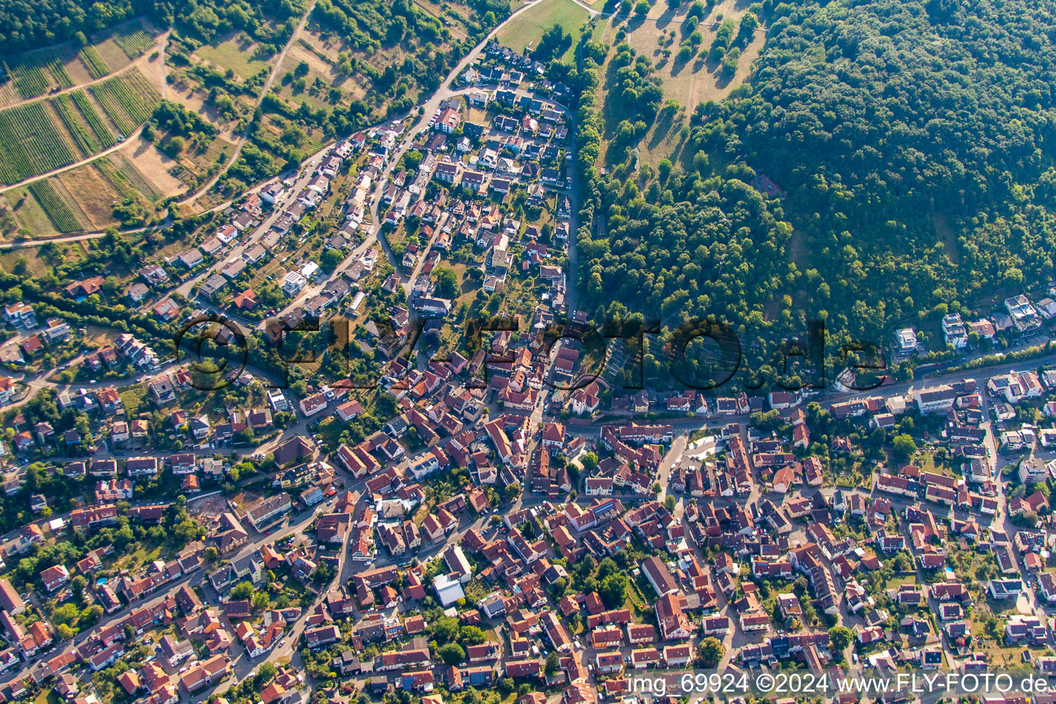 Photographie aérienne de Quartier Dietlingen in Keltern dans le département Bade-Wurtemberg, Allemagne