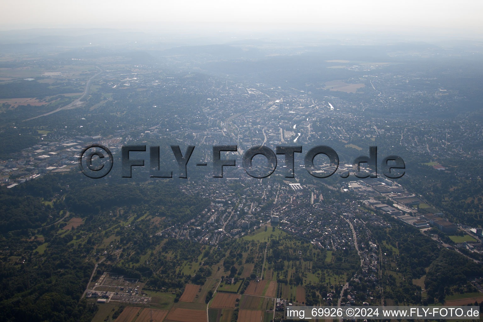 Enregistrement par drone de Birkenfeld dans le département Bade-Wurtemberg, Allemagne