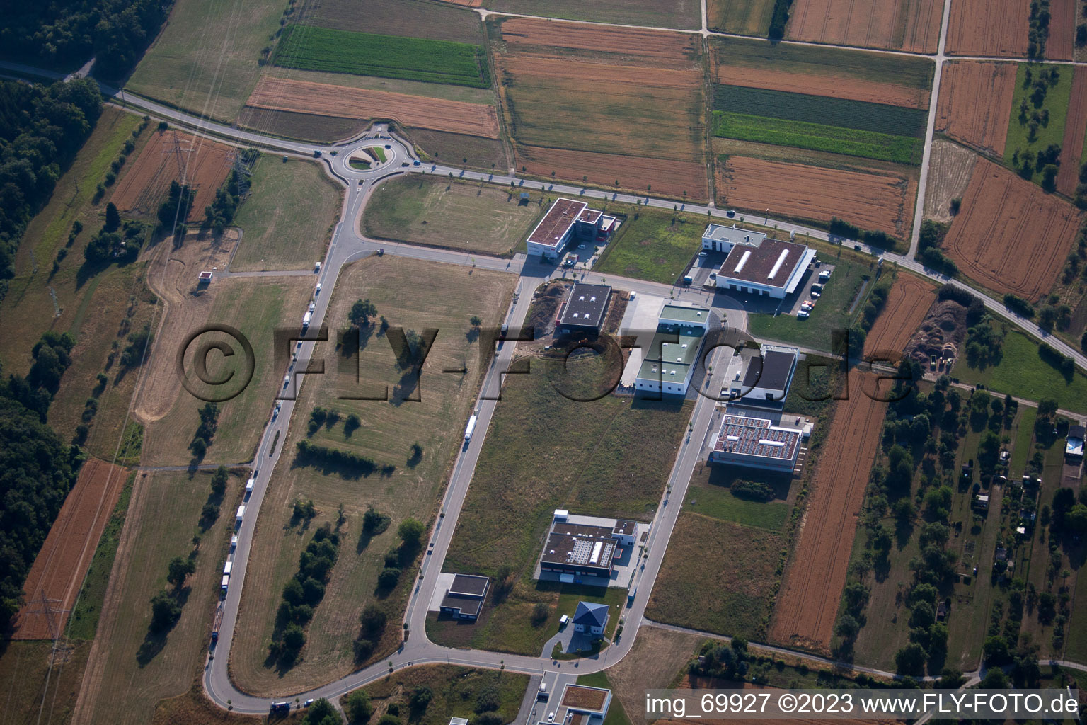 Enregistrement par drone de Birkenfeld dans le département Bade-Wurtemberg, Allemagne