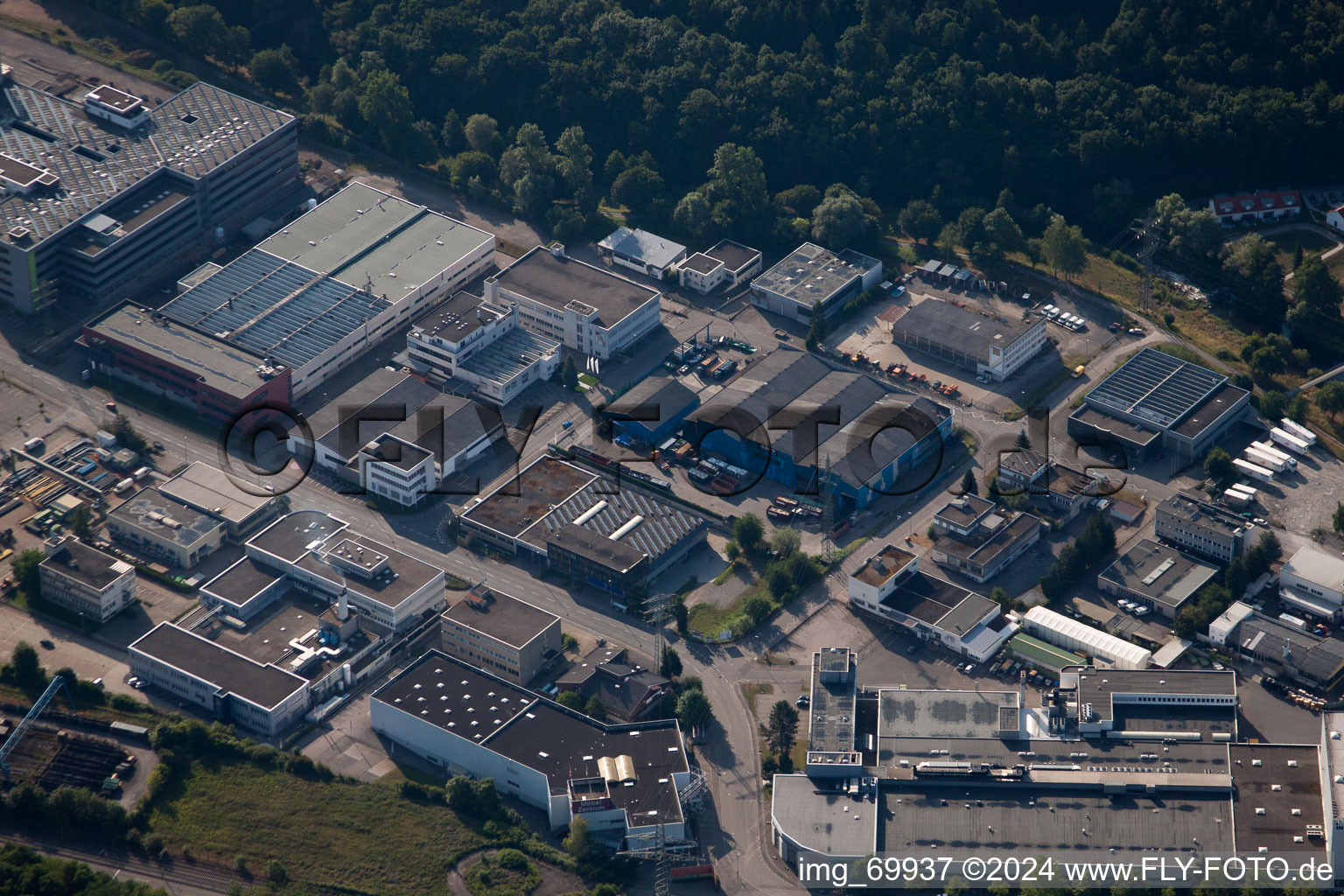 Vue oblique de Birkenfeld dans le département Bade-Wurtemberg, Allemagne