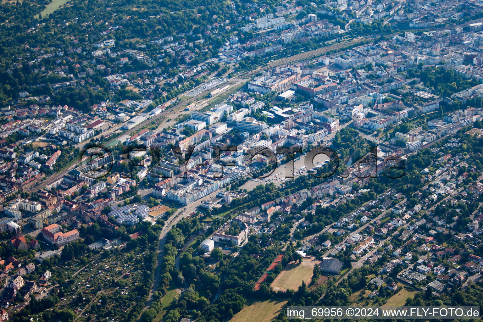 Pforzheim dans le département Bade-Wurtemberg, Allemagne hors des airs