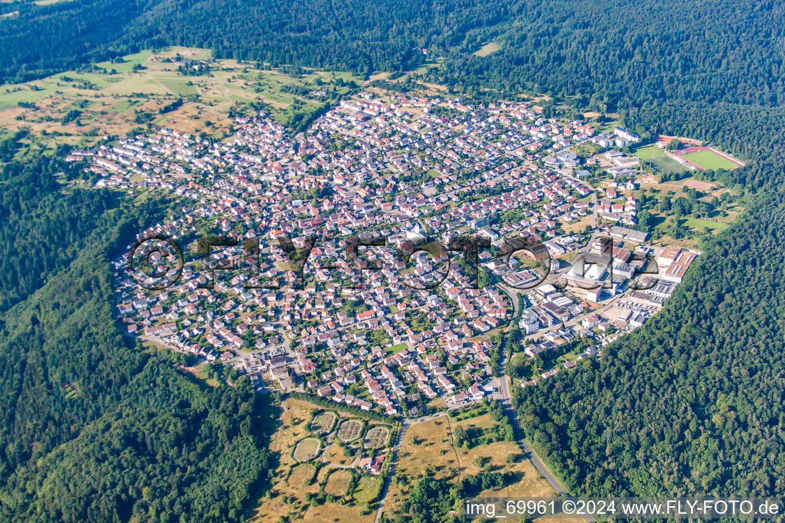 Photographie aérienne de Quartier Büchenbronn in Pforzheim dans le département Bade-Wurtemberg, Allemagne