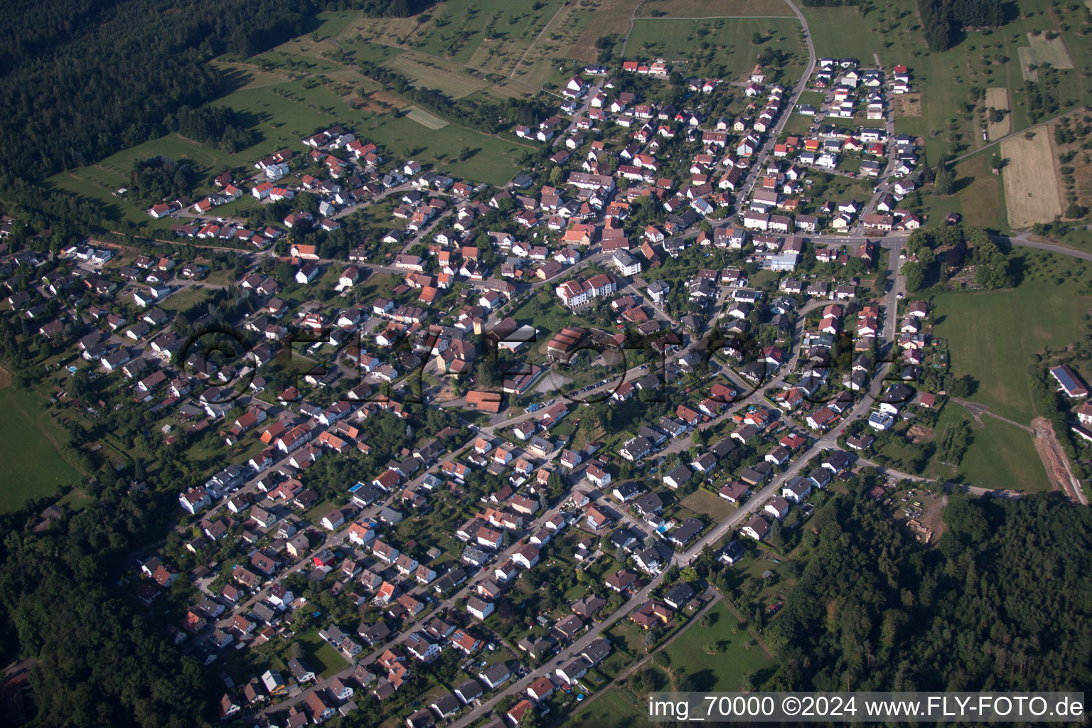 Vue aérienne de Quartier Hohenwart in Pforzheim dans le département Bade-Wurtemberg, Allemagne