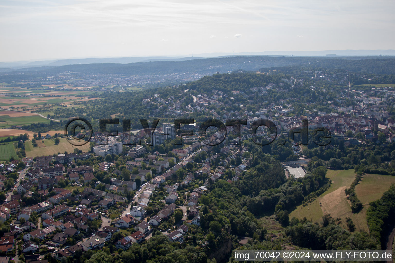 Vue aérienne de Rue Heinrich-Längerer à Leonberg dans le département Bade-Wurtemberg, Allemagne