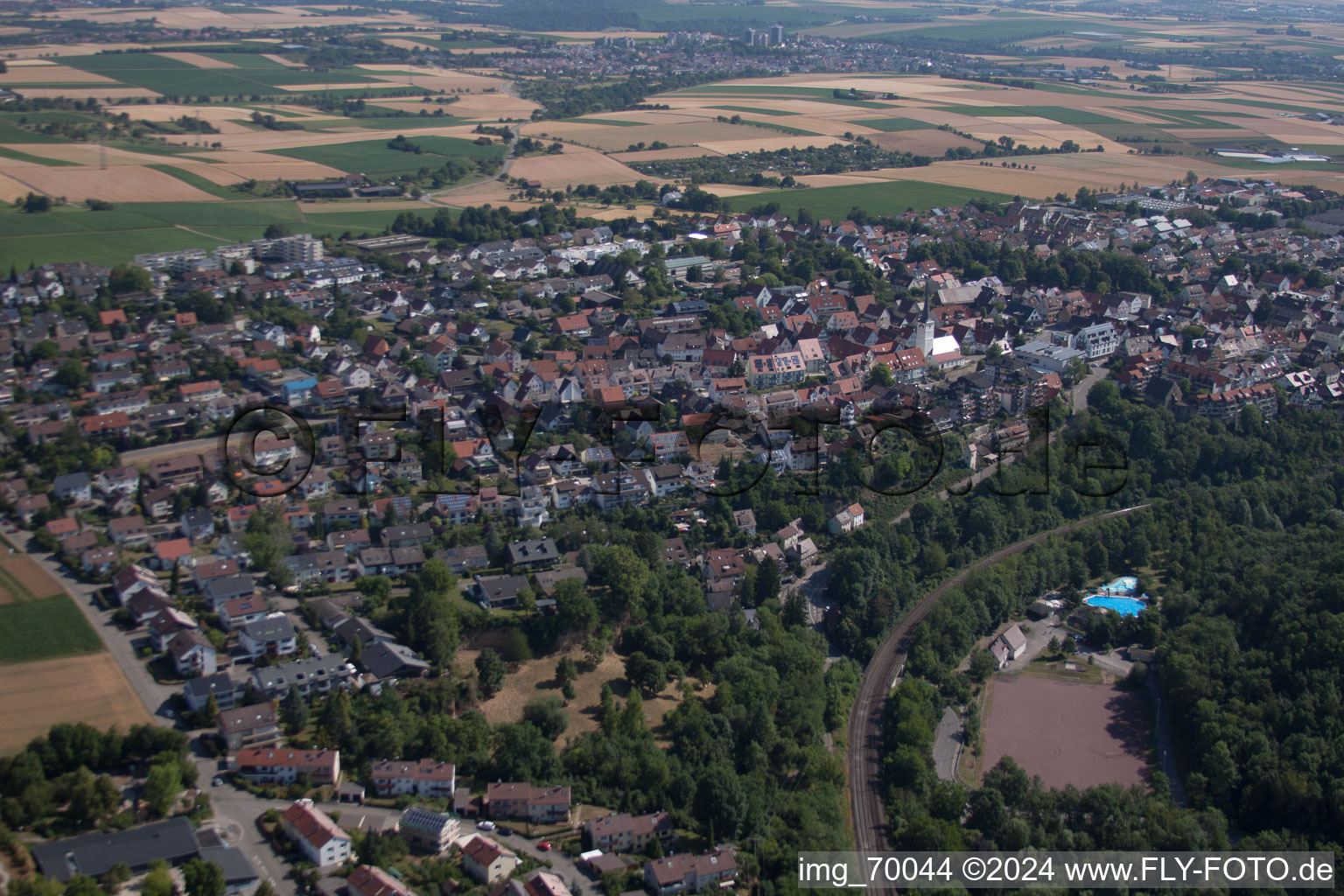 Photographie aérienne de Quartier Höfingen in Leonberg dans le département Bade-Wurtemberg, Allemagne