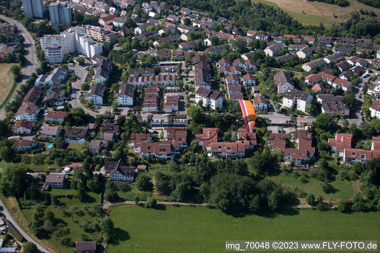 Leonberg dans le département Bade-Wurtemberg, Allemagne vue d'en haut