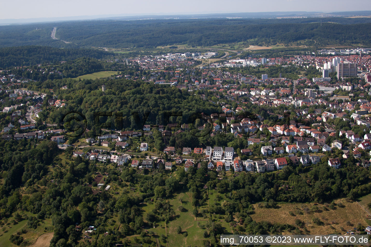 Enregistrement par drone de Leonberg dans le département Bade-Wurtemberg, Allemagne