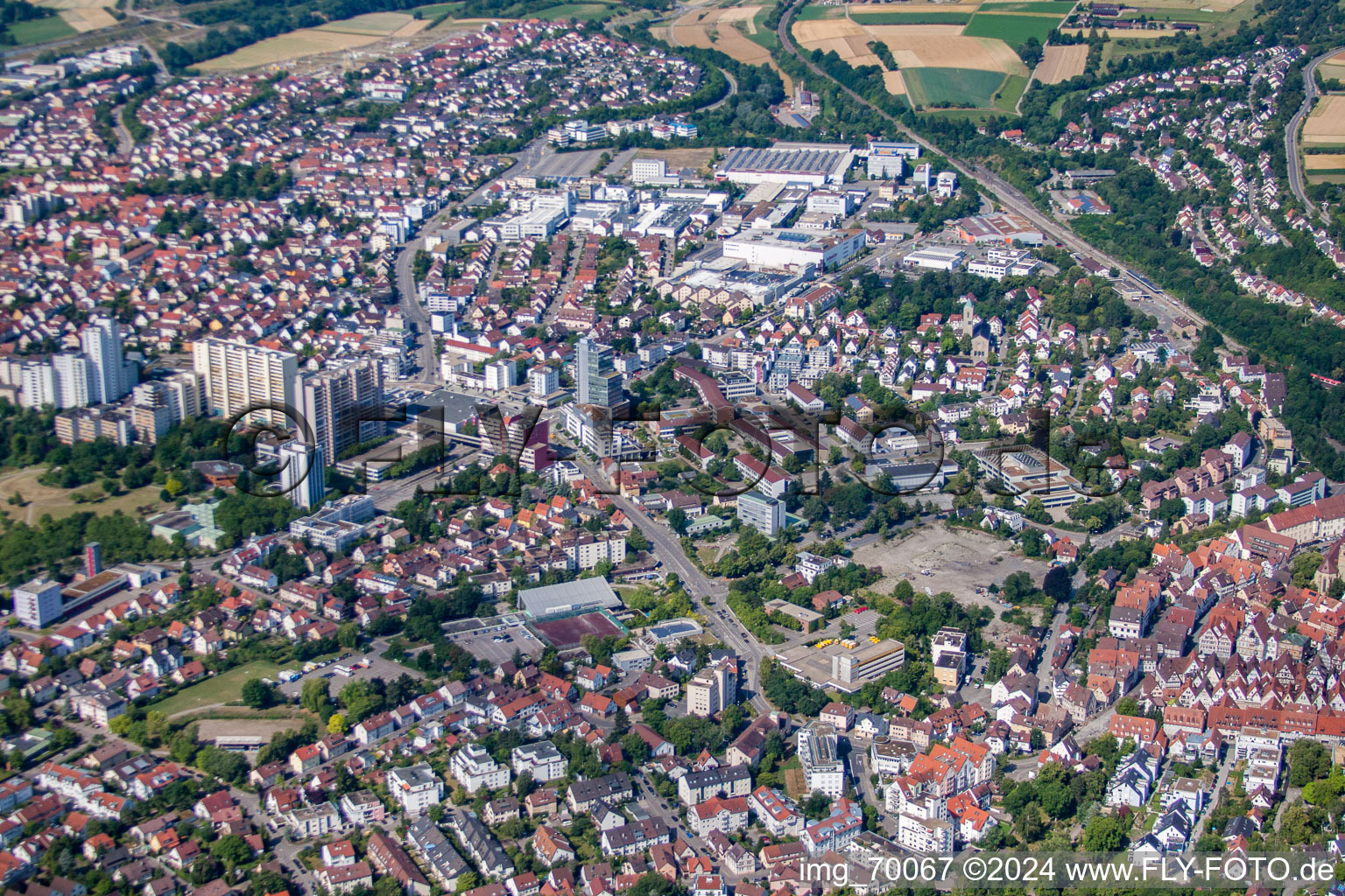 Image drone de Leonberg dans le département Bade-Wurtemberg, Allemagne