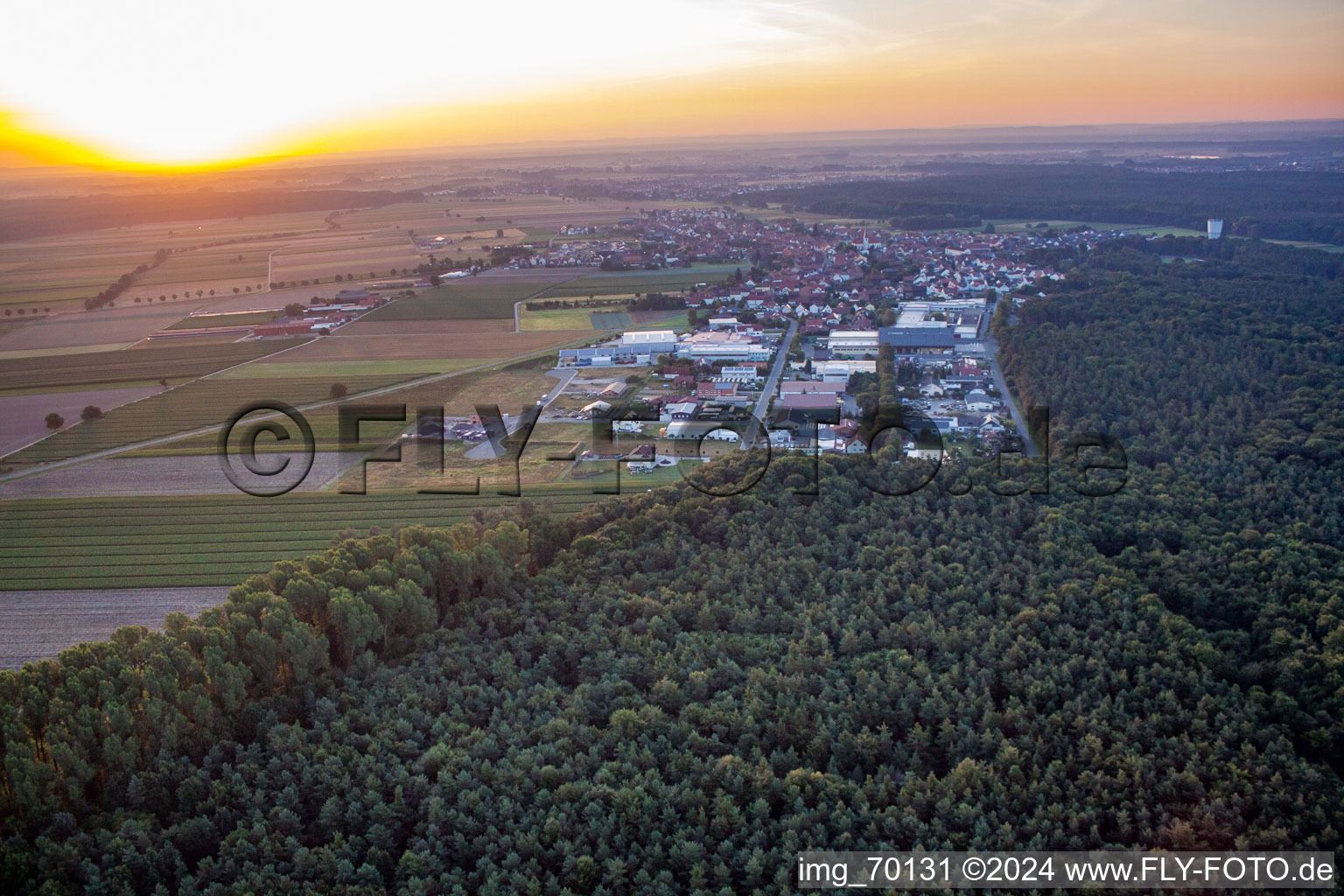 Hatzenbühl dans le département Rhénanie-Palatinat, Allemagne vue d'en haut