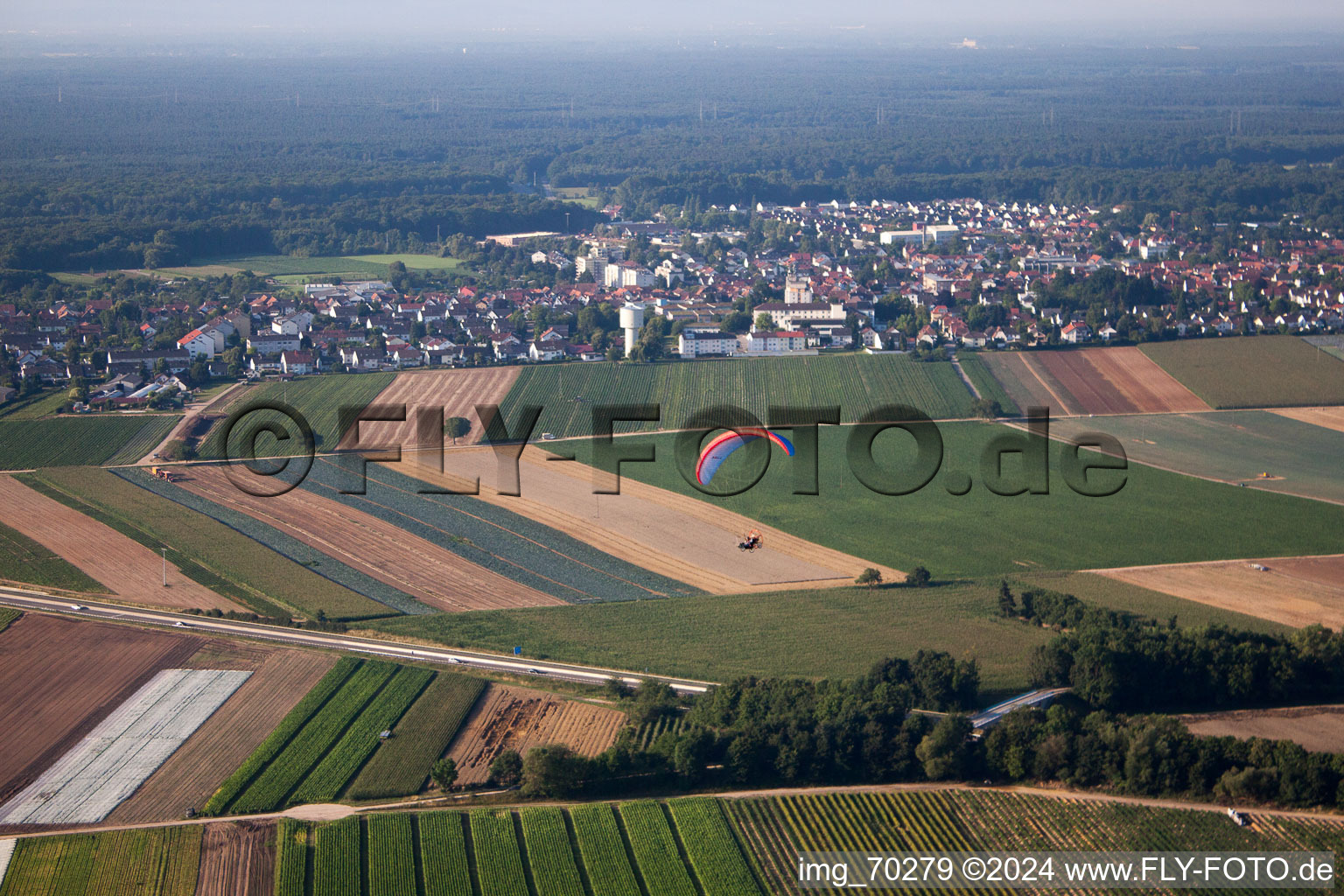 Photographie aérienne de Du nord à Kandel dans le département Rhénanie-Palatinat, Allemagne