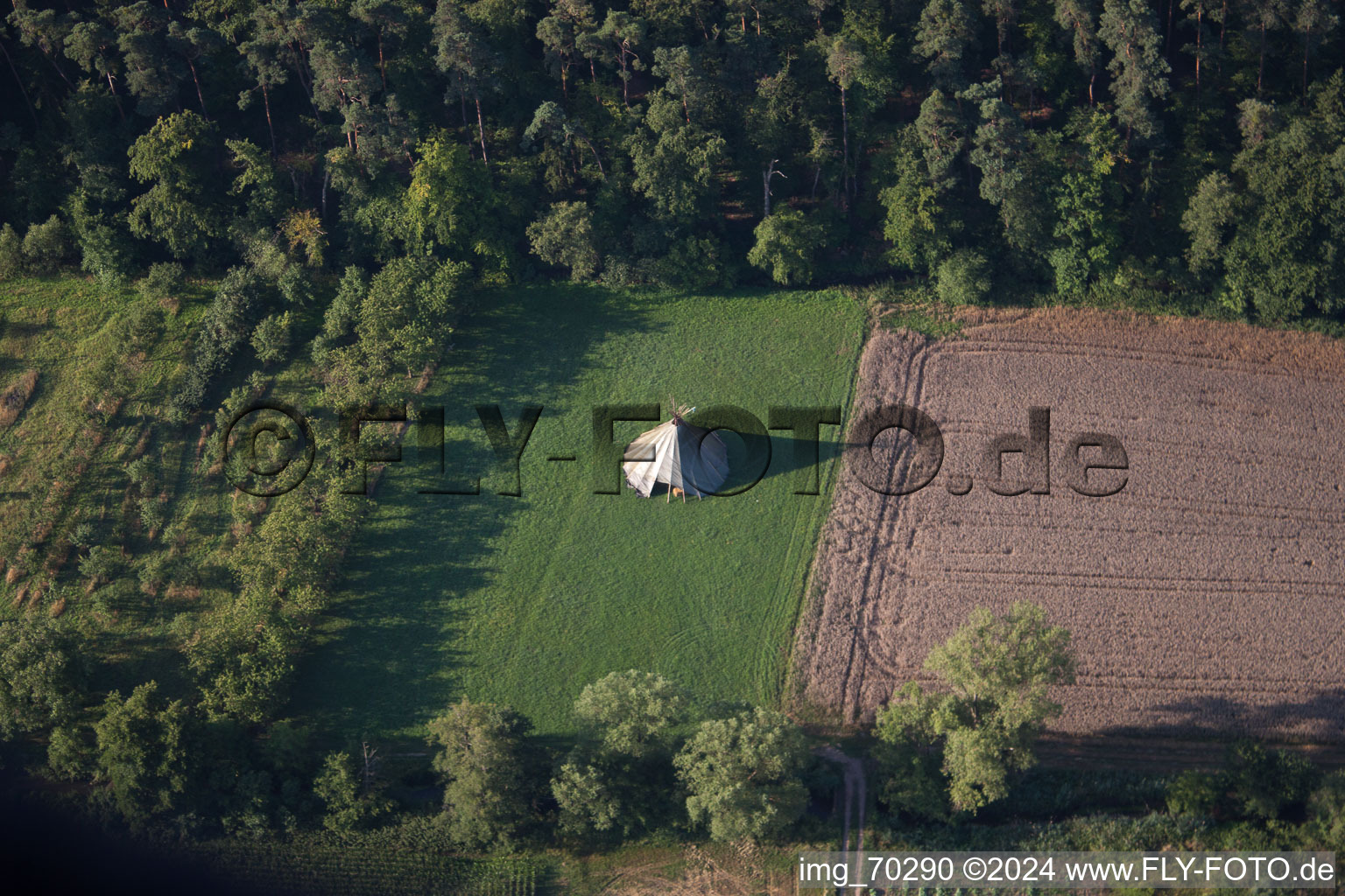 Hatzenbühl dans le département Rhénanie-Palatinat, Allemagne depuis l'avion