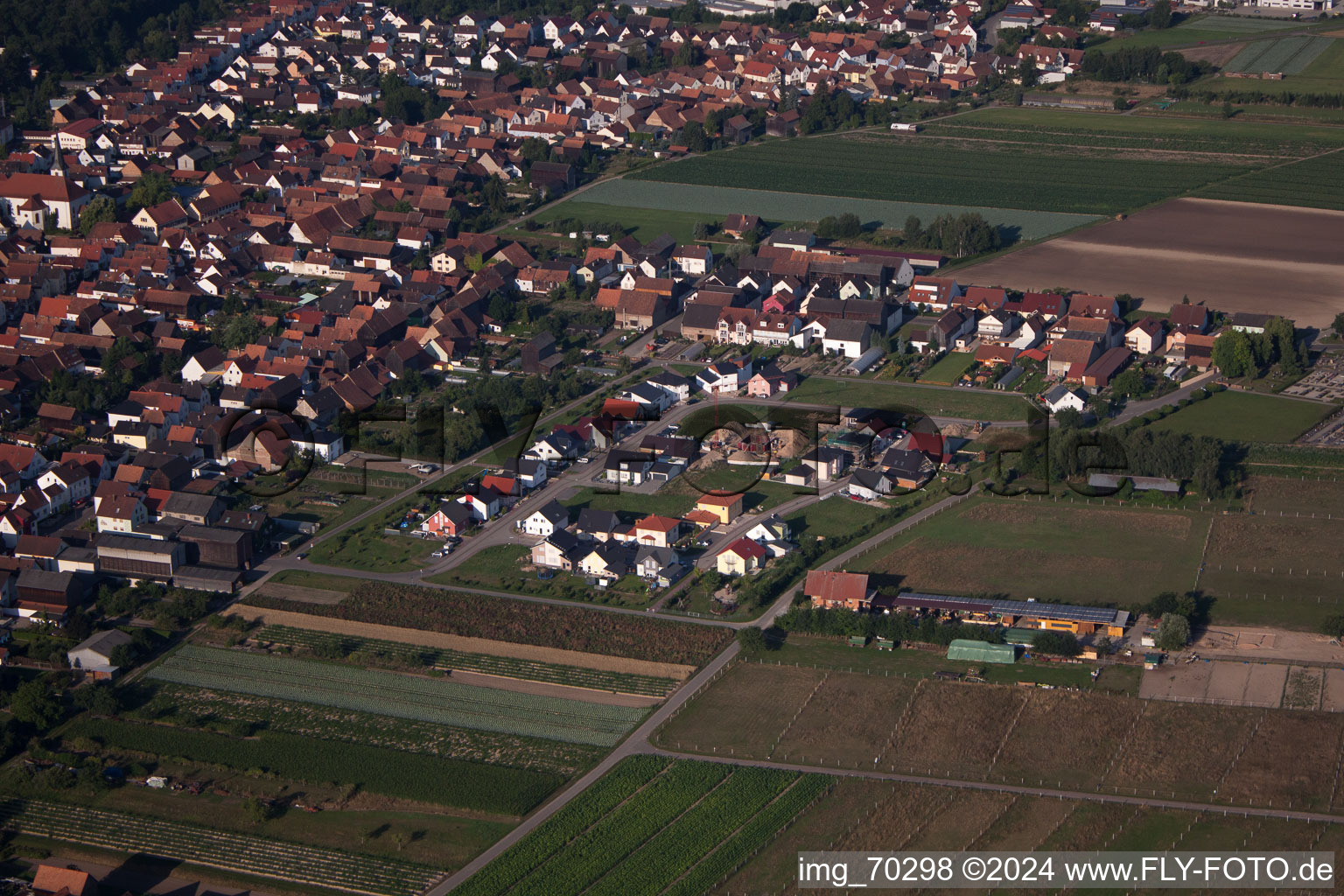 Image drone de Hatzenbühl dans le département Rhénanie-Palatinat, Allemagne