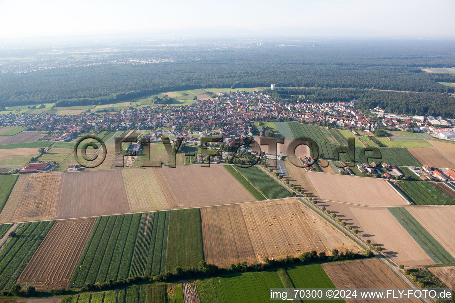 Hatzenbühl dans le département Rhénanie-Palatinat, Allemagne d'un drone