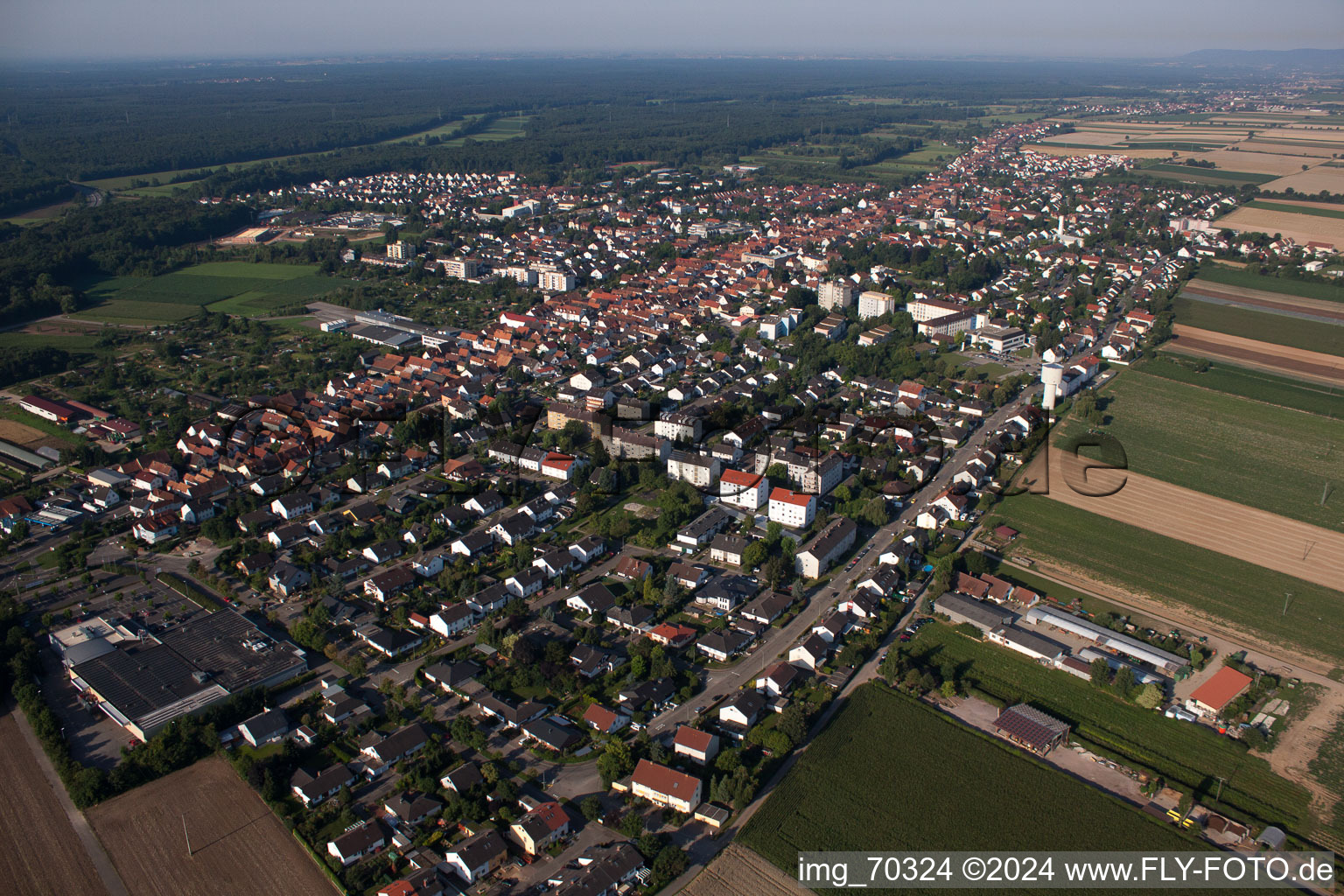 Photographie aérienne de Kandel dans le département Rhénanie-Palatinat, Allemagne