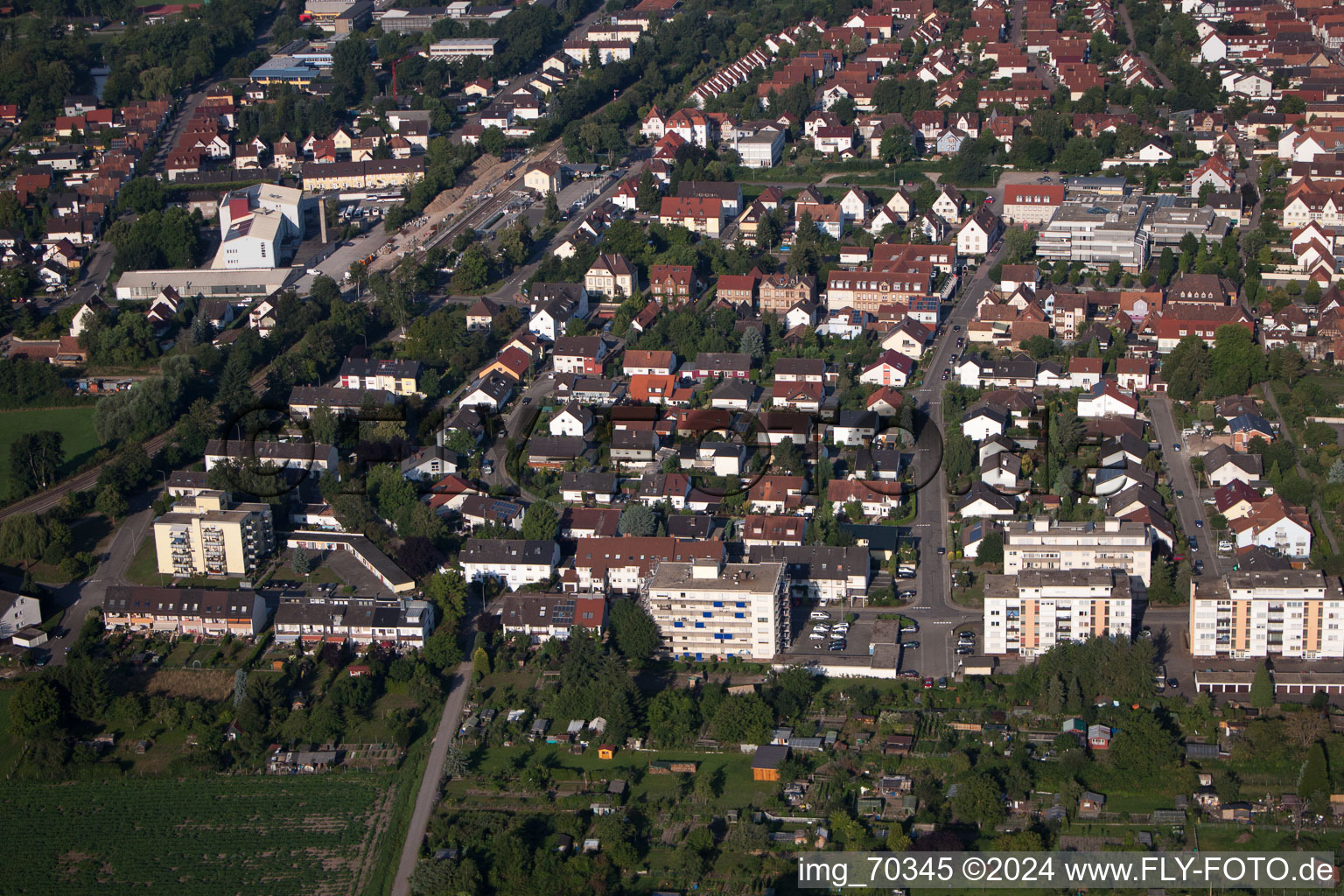 Vue oblique de Kandel dans le département Rhénanie-Palatinat, Allemagne