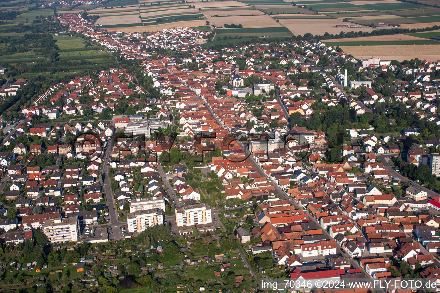 Kandel dans le département Rhénanie-Palatinat, Allemagne d'en haut