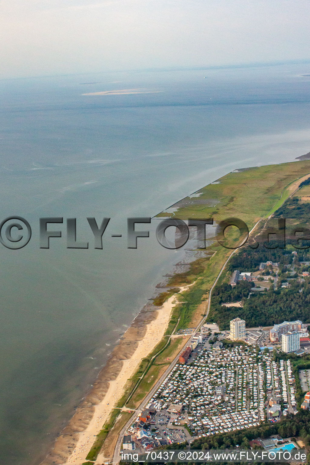 Photographie aérienne de Quartier Sahlenburg in Cuxhaven dans le département Basse-Saxe, Allemagne