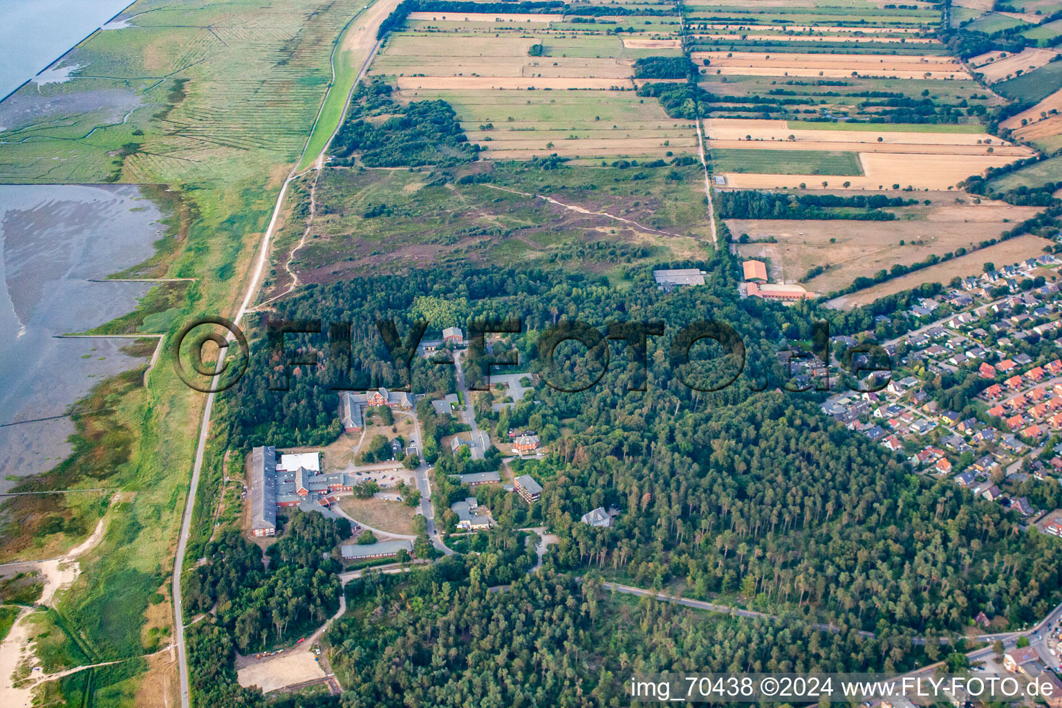 Vue aérienne de Maison Mathilde Emden à le quartier Duhnen in Cuxhaven dans le département Basse-Saxe, Allemagne