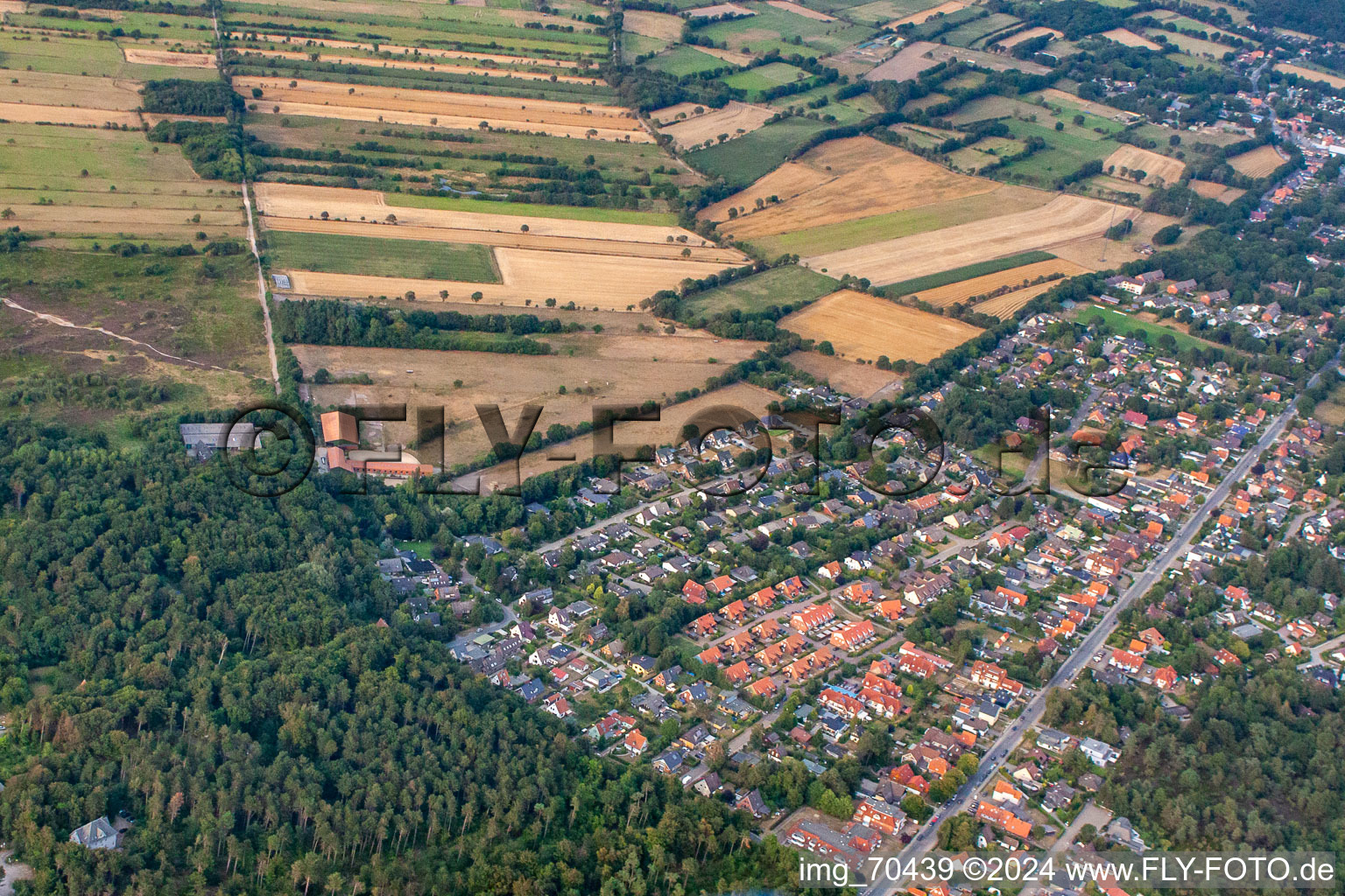 Vue oblique de Quartier Sahlenburg in Cuxhaven dans le département Basse-Saxe, Allemagne