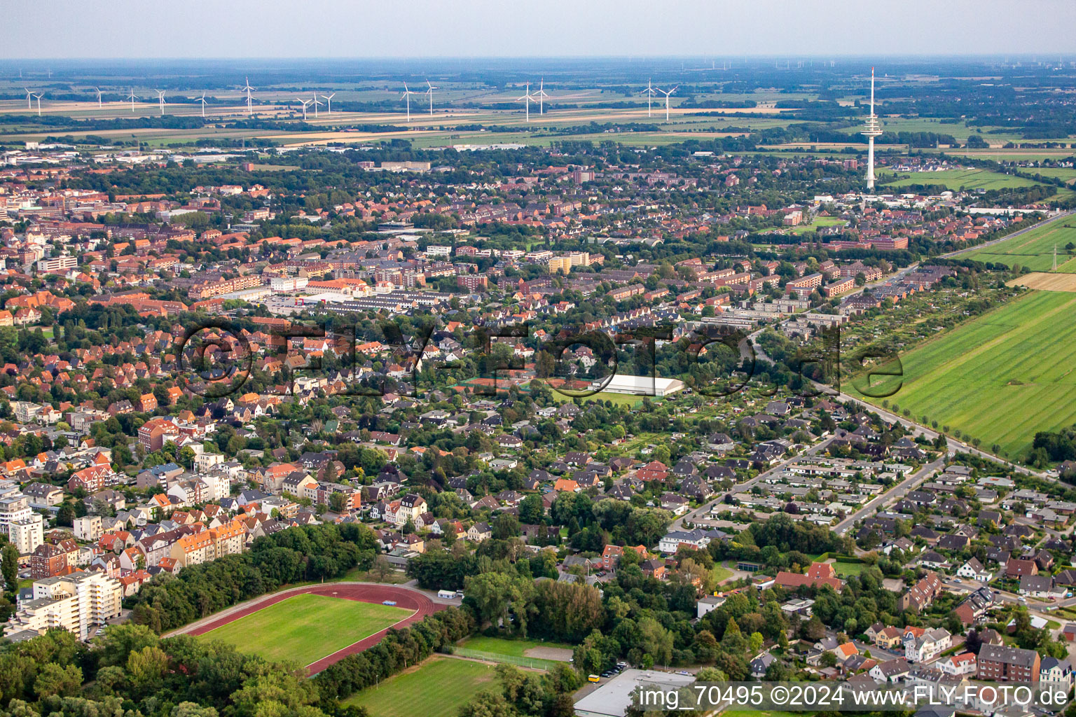 Photographie aérienne de Du nord-ouest à le quartier Döse in Cuxhaven dans le département Basse-Saxe, Allemagne