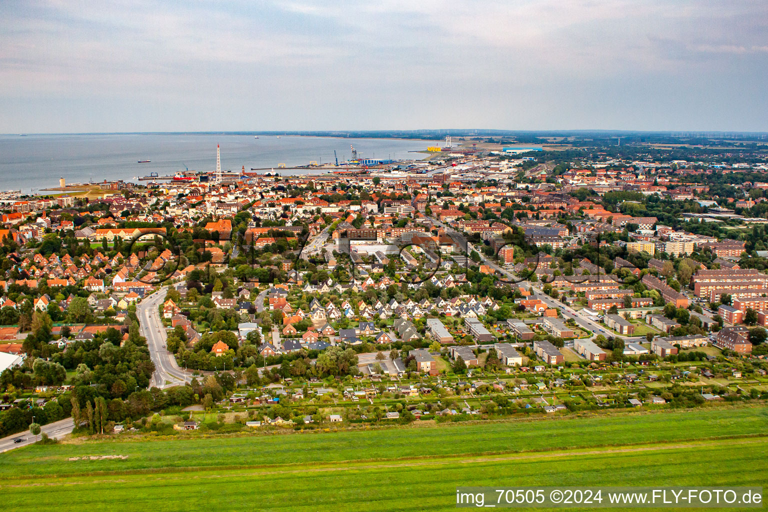 Photographie aérienne de Feldweg et Haydnstr à le quartier Döse in Cuxhaven dans le département Basse-Saxe, Allemagne