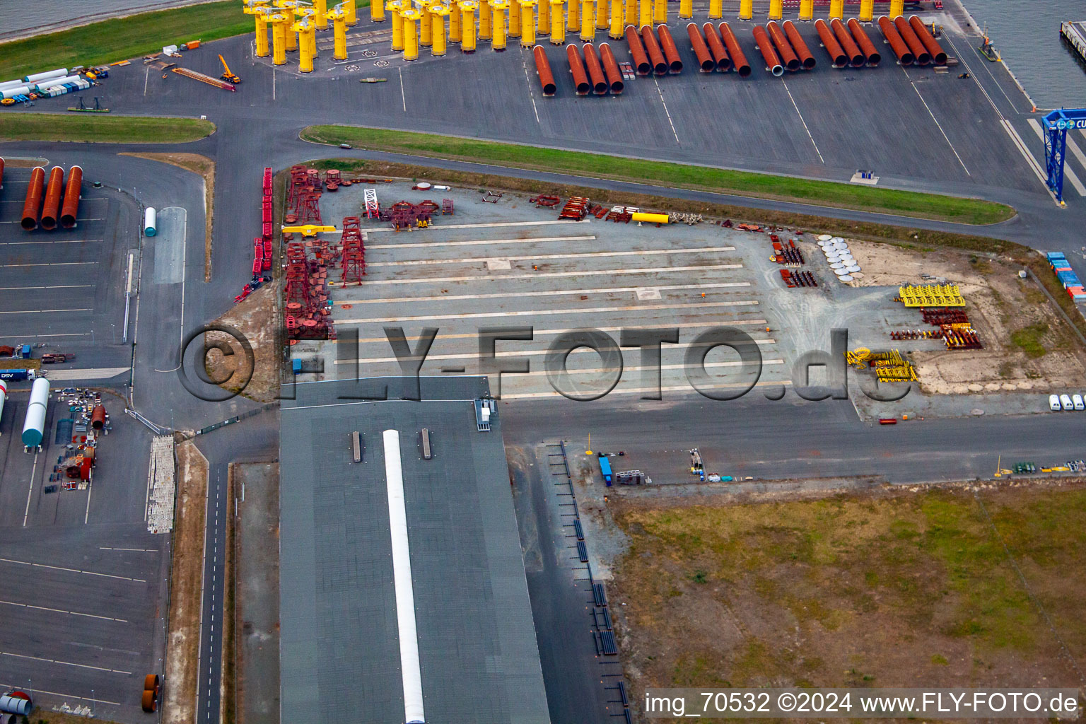 Photographie aérienne de Cuxhaven dans le département Basse-Saxe, Allemagne