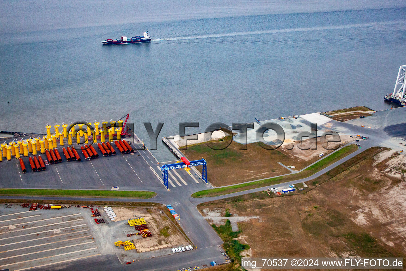 Cuxhaven dans le département Basse-Saxe, Allemagne d'en haut