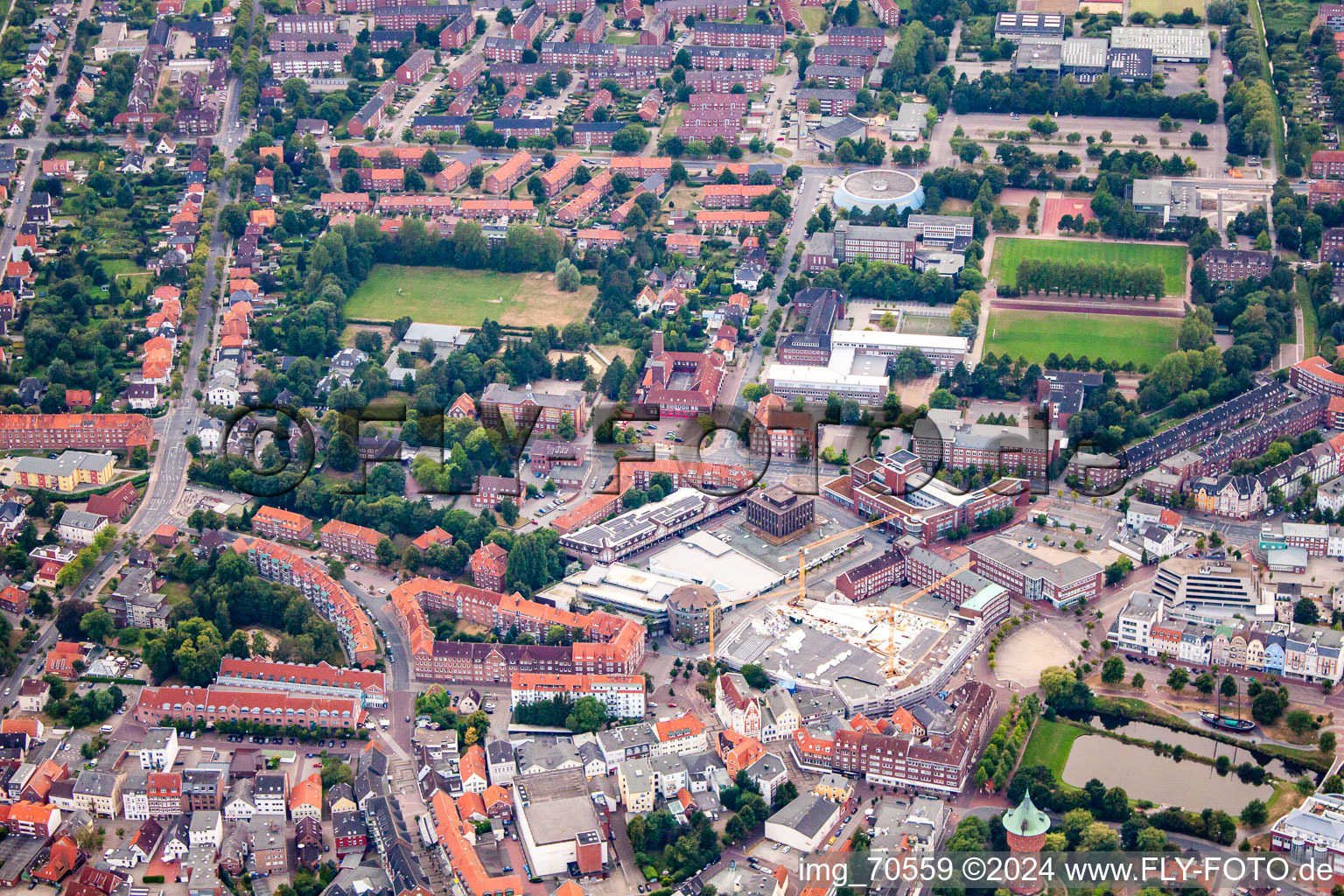 Vue aérienne de Segelckestr à Cuxhaven dans le département Basse-Saxe, Allemagne