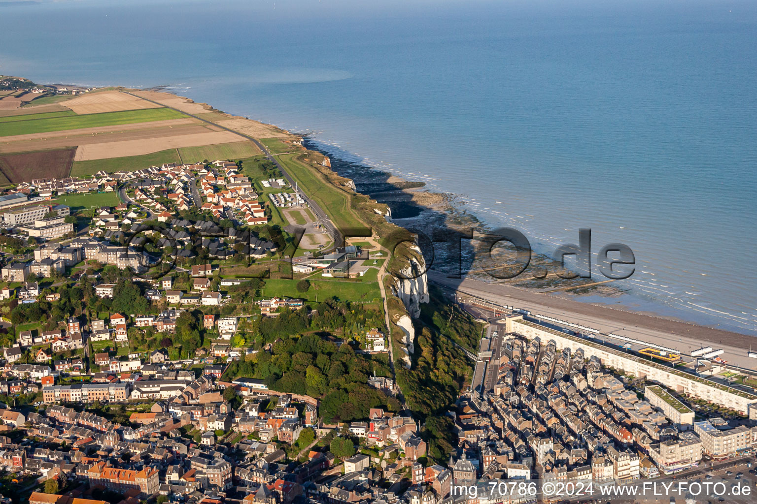 Photographie aérienne de Le Tréport dans le département Seine-Maritime, France