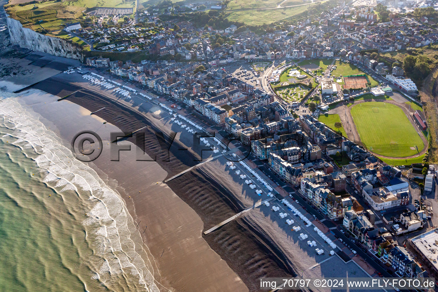 Vue oblique de Peste à Mers-les-Bains dans le département Somme, France