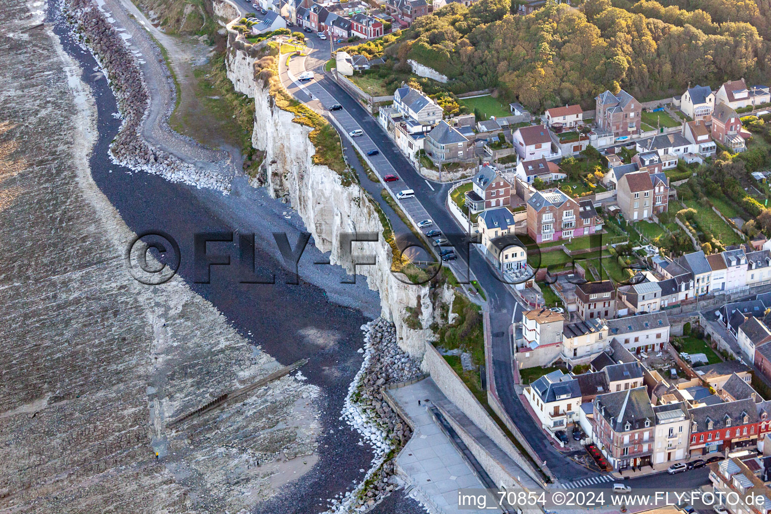 Ault dans le département Somme, France vue d'en haut