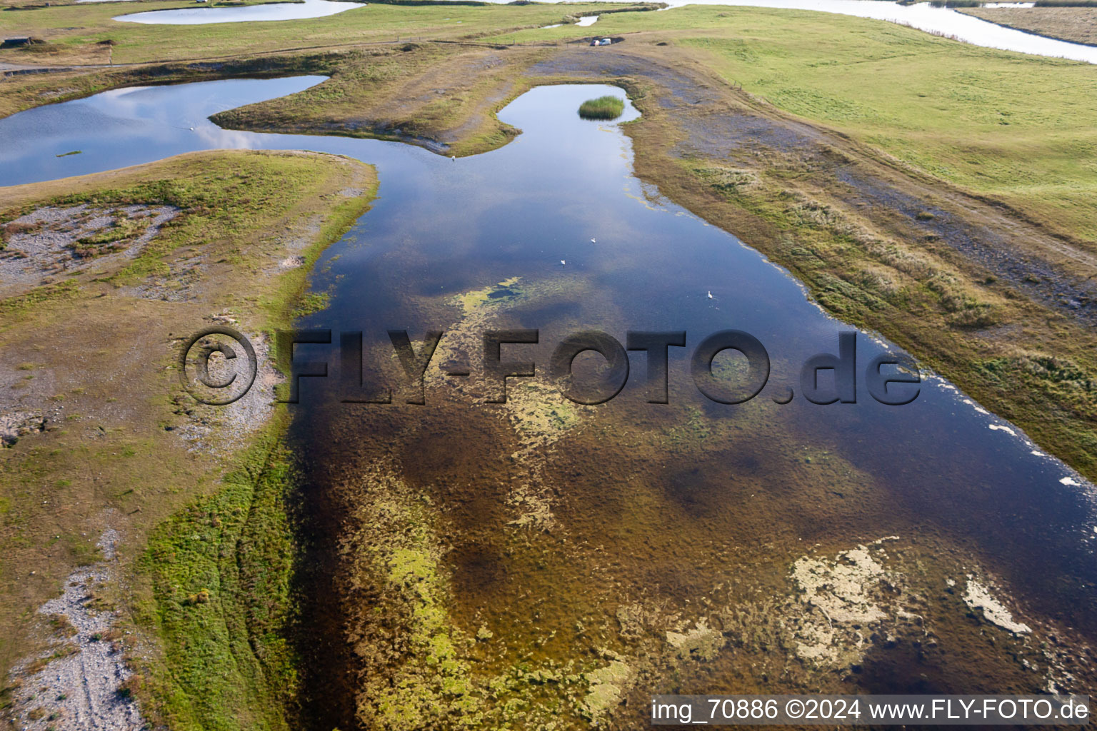 Vue aérienne de Hable d'Ault à Woignarue dans le département Somme, France