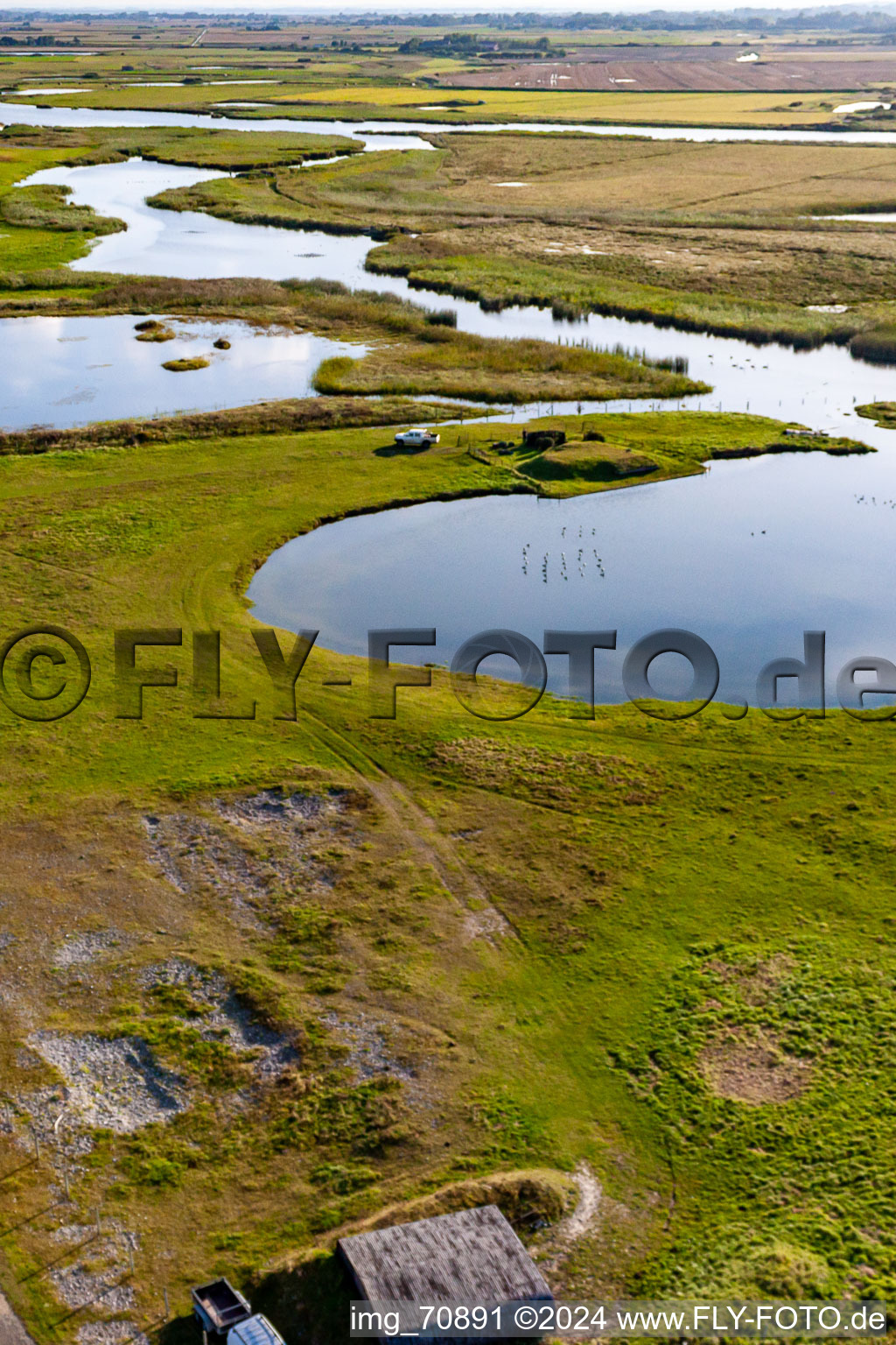 Vue aérienne de Cayeux-sur-Mer dans le département Somme, France